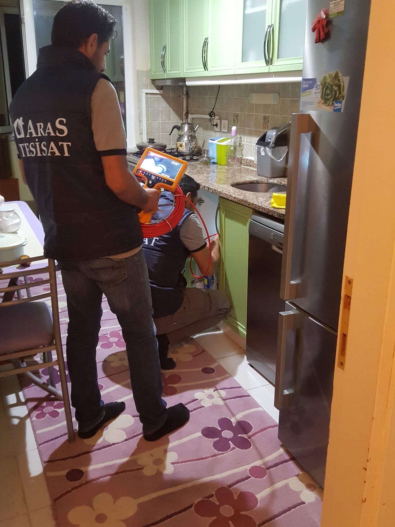 Aras Tesisat saha çalışması